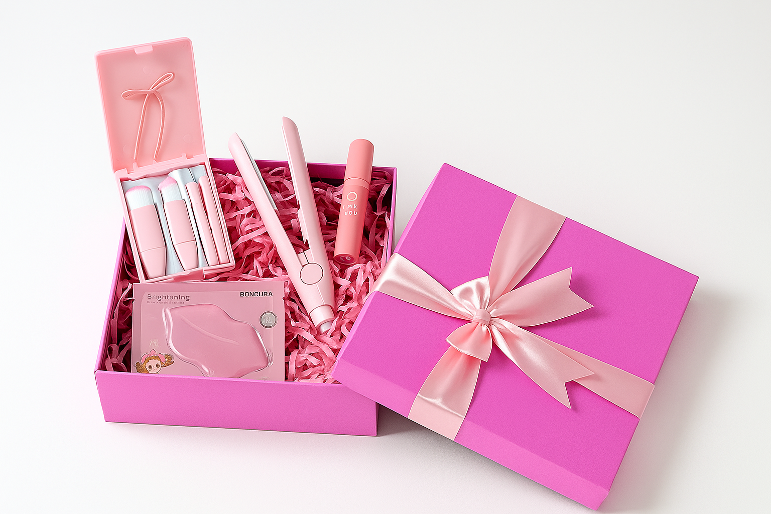 پک کادوی دخترونه صورتی با هدیه های جذاب دخترونه